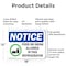 Signmission Food Or Drink Allowed In This Refrigerator, 18 in W x Rectangle, Aluminum OS-2PACK-NS-A-1218-L-15699 - alternate 2